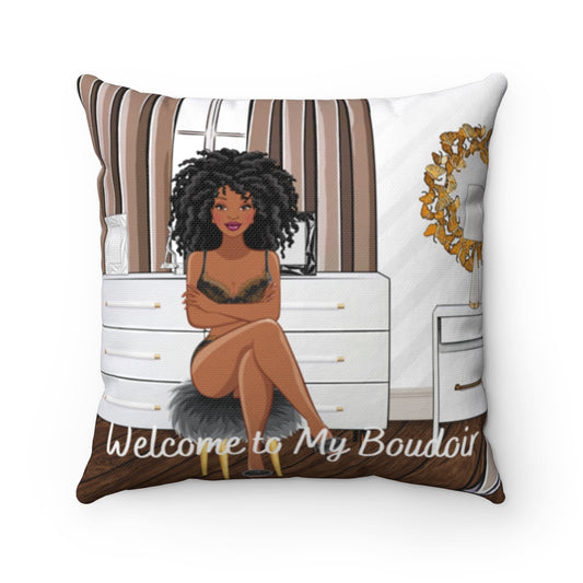 Welcome to My Boudoir Pillow