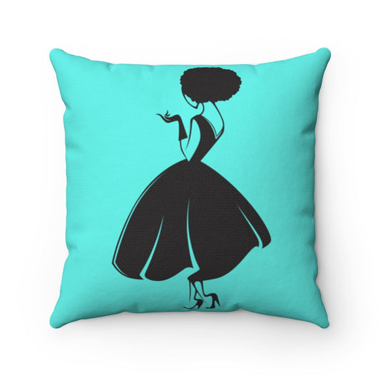 Little Black Dress Square Pillow