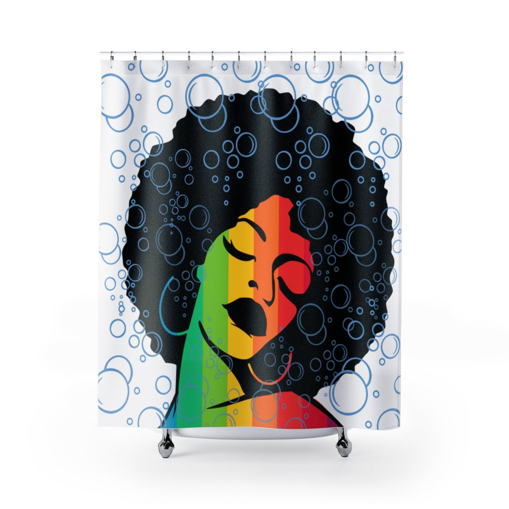 Afro PRIDE Lady Shower Curtain