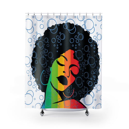 Afro PRIDE Lady Shower Curtain