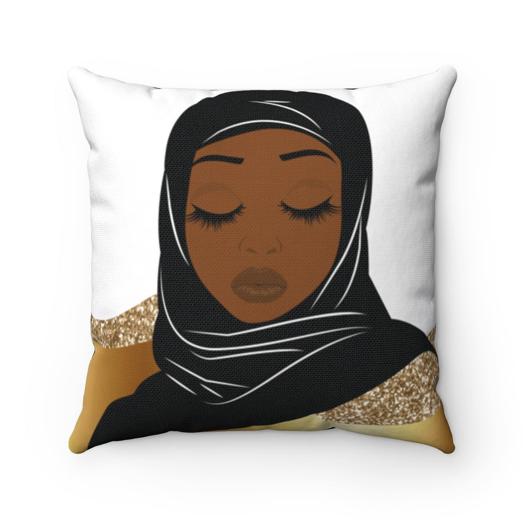 Never Judge A Woman Square Pillow