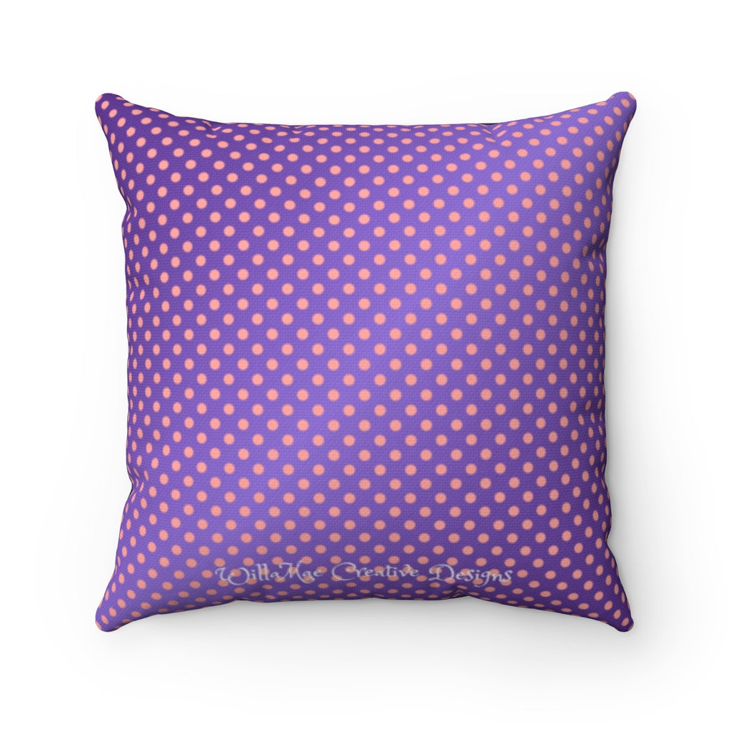 A Woman With Class Is Timeless Square Pillow - Purple