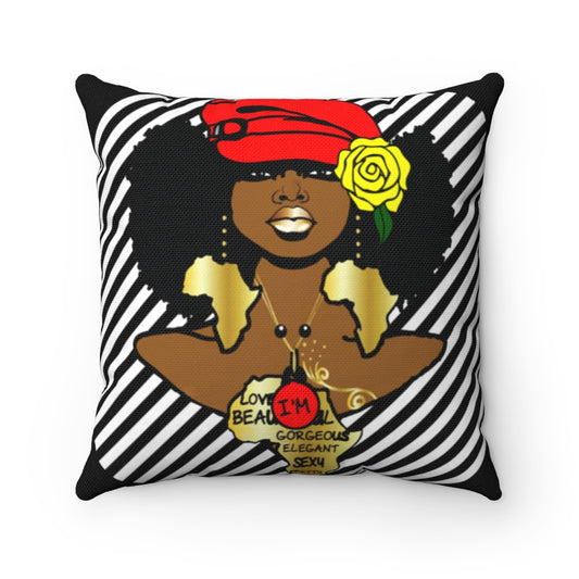 'Fro Sista Square Pillow