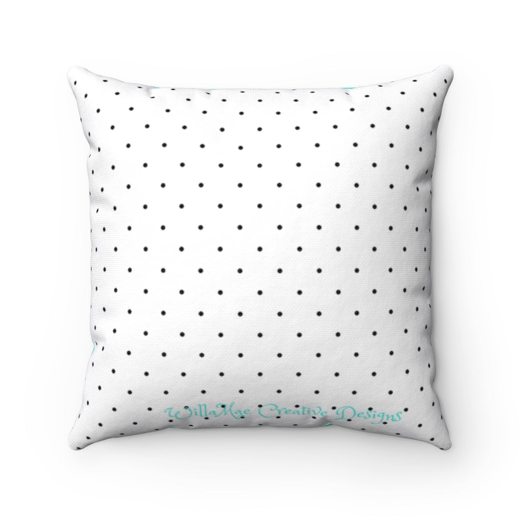 Little Black Dress Square Pillow