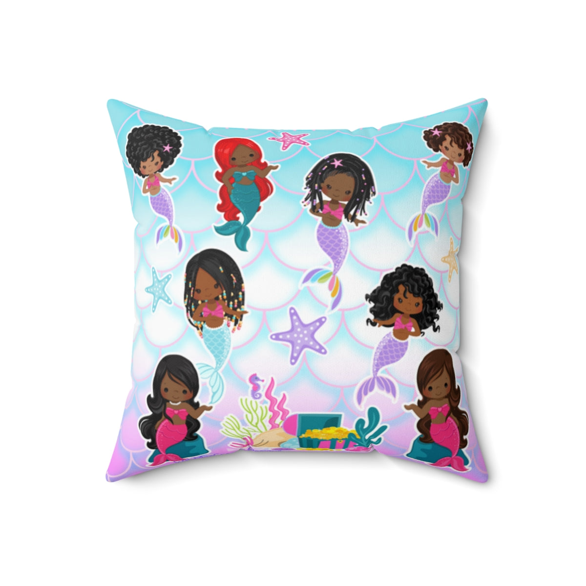 Mermaid and Friends Pillow