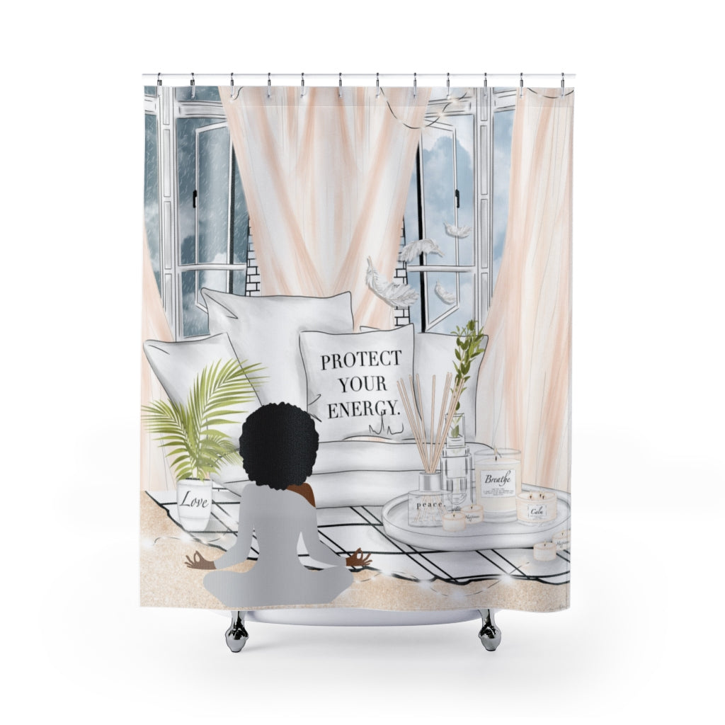 Protect your Peace Shower Curtain