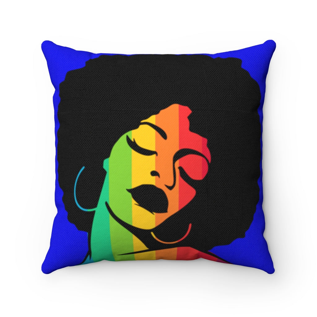 Afro PRIDE Lady Square Pillow