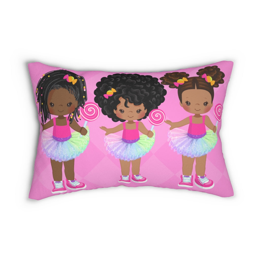 Candy Tutu Cuties Lumbar Pillow