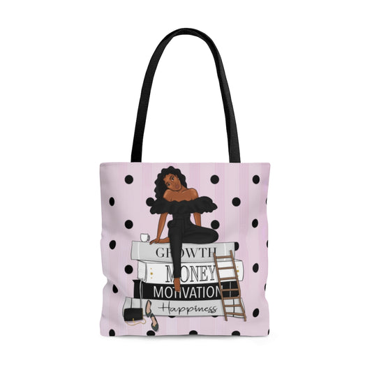 Happiness Motivation Money Growth Large Tote Bag