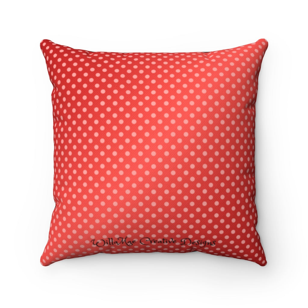 A Woman With Class Is Timeless Square Pillow - Red