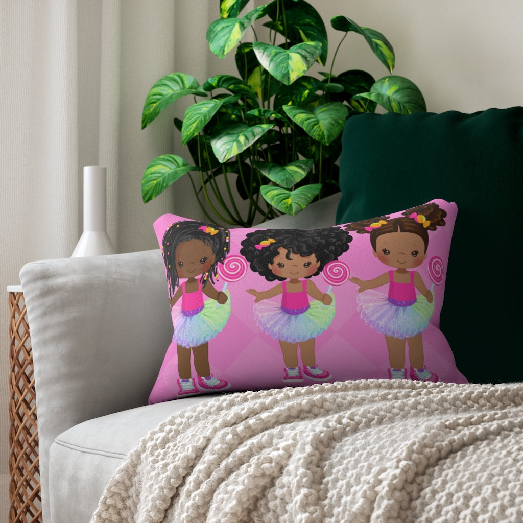 Candy Tutu Cuties Lumbar Pillow